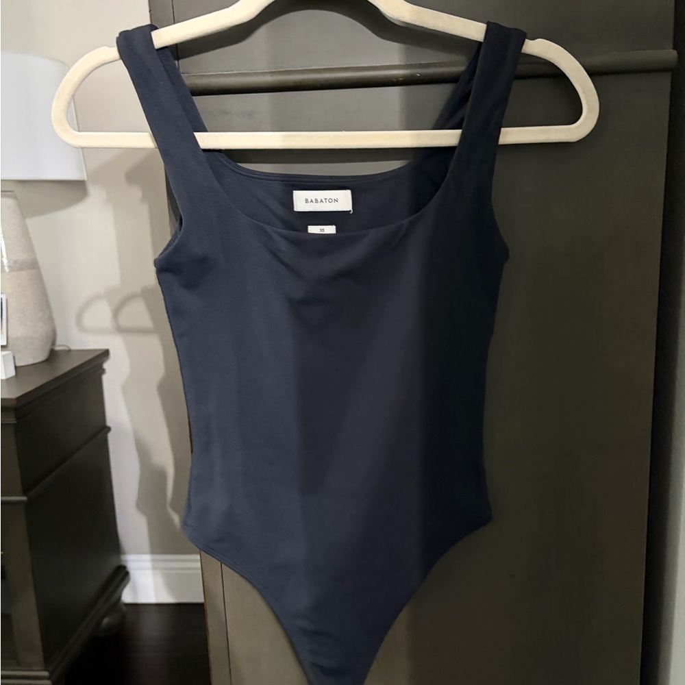 Babaton Black Sleeveless Bodysuit